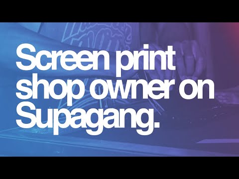 Screen Print Shop Owner on Supacolor Supagang Sheets 🏆👕