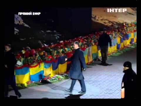 Kiew: Poroschenko ausgepfiffen am Maidan [Video aus YouTube]