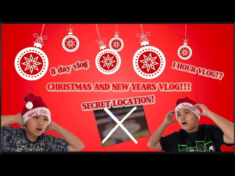 CHRISTMAS TO NEW YEARS VLOG!! (secret location)