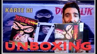 APRO e MOSTRO DIABOLIK KULT con KARTE ILLUSTRATE DA GIUSEPPE DI BERNARDO #fumetti #diabolik #carte