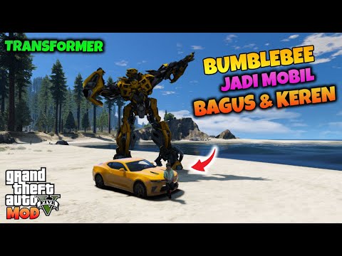 JUNIOR SENANG MOBIL BUMBLEBEE BERUBAH JADI BAGUS DAN KEREN - GTA 5 MOD TRANSFORMER