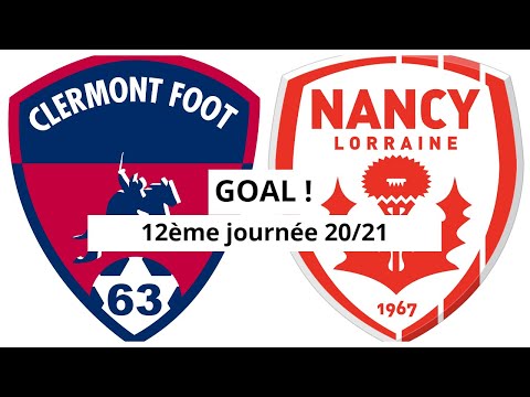 Clermont Foot 63 - Nancy [(1)-0] GOAL 30' (Jodel Dossou) 12ème journée 2020/21