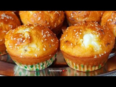 Za 30 minuta puna tepsiju  finih mirisnih slanih mafinija koji vam moze zameniti svaki obrok