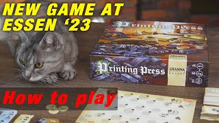 Game from the creator of The Witcher│New at Essen Spiel 2023│ Printing Press│How to play