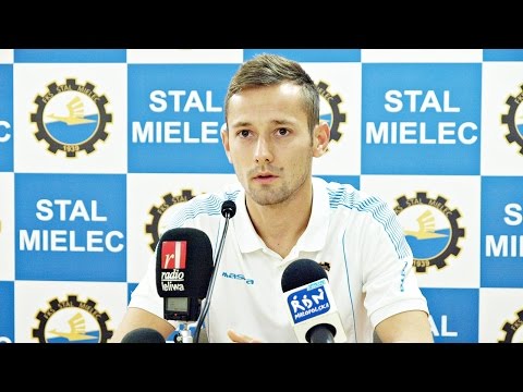 Krystian Getinger przed meczem FKS Stal Mielec - Radomiak
