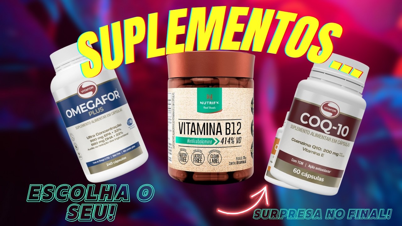 Miniatura da avaliação em vídeo de Coenzima Q10 Nutrify Vitaminas e Minerais Sem Sabor