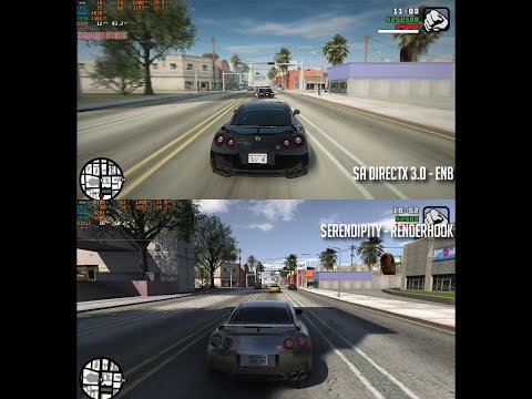 RH (Serendipity) vs ENB (DirectX 3.0) quick comparison - GTA SA