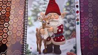Part 1 🎄 Cozy Christmas Coloring Livestream | Gnome & Reindeer | Quiet Creative Time