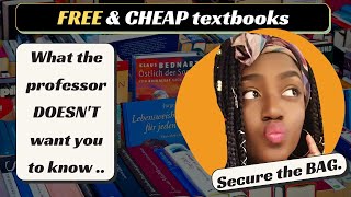 College Textbook HACKS - How to Get FREE & Super CHEAP Textbooks Saving HUNDREDS