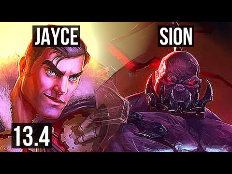 JAYCE vs SION (TOP) | 74% winrate, 11/3/5, Dominating | KR Grandmaster | 13.4
