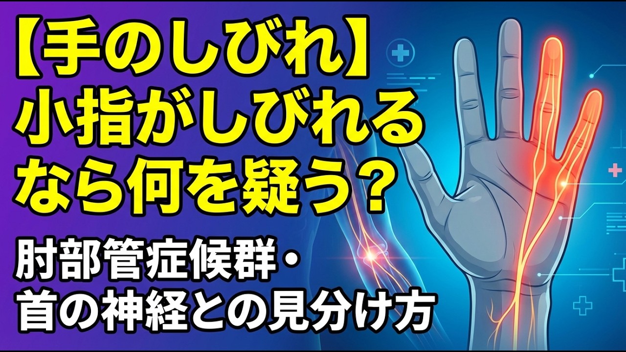 【手のしびれ】小指がしびれるなら何を疑う？肘部管症候群・首の神経との見分け方