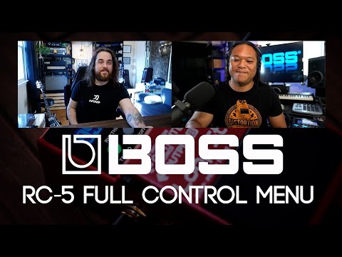 BOSS RC-5 Loop Station Control Menu CTL 1&2 and Expression Options