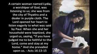 preview picture of video 'Lydia is Listening, Acts 16:9-15'