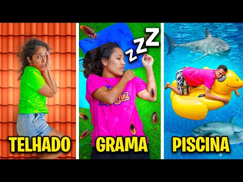 PASSAMOS A NOITE NOS LUGARES MAIS ALEATÓRIOS DA MANSÃO E DEU RUIM!