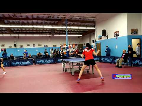 Women's Semi: Rachel (2489) vs Cui Xiaohua (new) at ICC Butterfly Winter Open on 2019-2-24