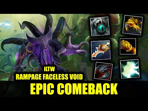 🔥 EPIC COMEBACK - DIVINE FACELESS VOID & RAMPAGE - iLTW - 27 KILLS - Dota 2 Pro Game Highlights
