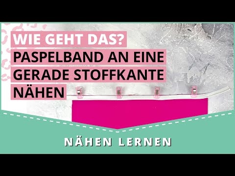 Paspelband annähen - so einfach gehts