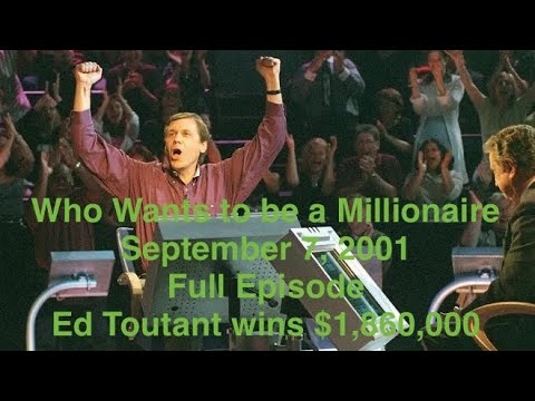Who Wants to be a Millionaire - September 7, 2001 - Special Episode - Ed Toutant Returns to Win!