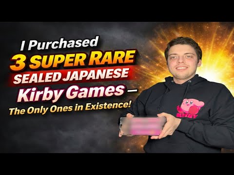 I Purchased 3 Super Rare Sealed Japanese Kirby Games – The Only Ones in Existence!