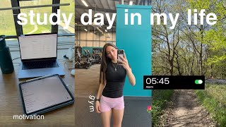 Productive Study Day In My Life | Routines, Gym & Cafes
