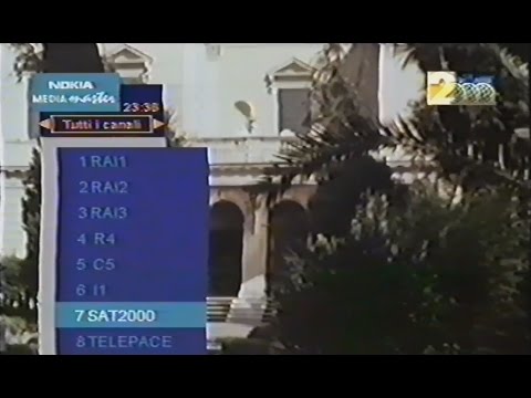 Sat2000 - Menù lista canali Nokia MediaMaster - 1999 #HD720/50p
