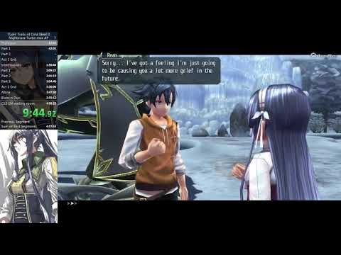 Trails of Cold Steel 2 Nightmare Turbo max AP speedrun 4:46:04