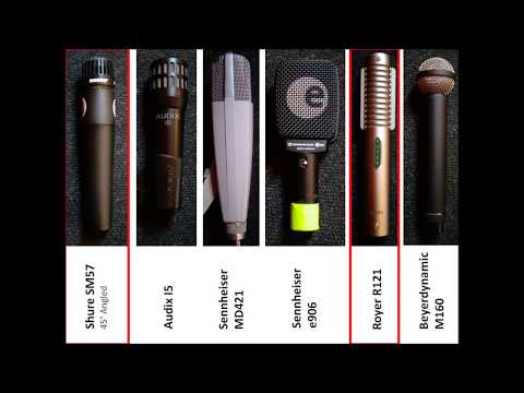 Guitar Cab Mic Shootout (Shure, Sennheiser, Royer, Audix, Beyerdynamic, Celestion Impulse Response)