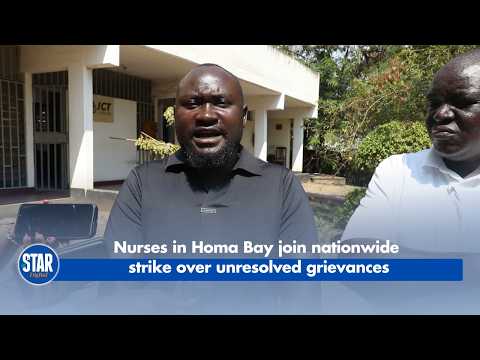 Nurses in Homa Bay join nationwide strike over unresolved grievances