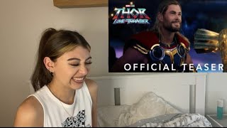 THOR LOVE AND THUNDER TEASER TRAILER REACTION!!!