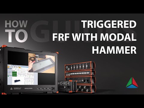 How to do the modal analysis using DewesoftX | Basic structure with modal hammer and accelerometer