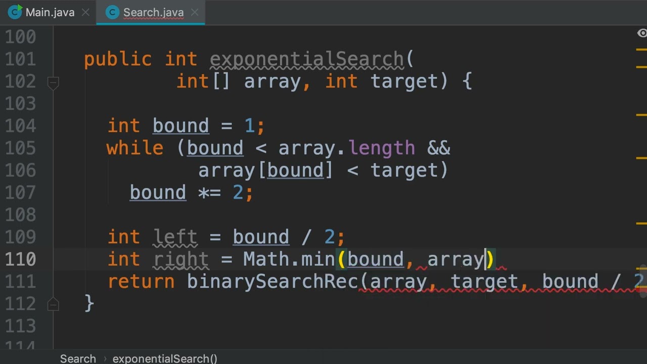212 Exponential Search Implementation
