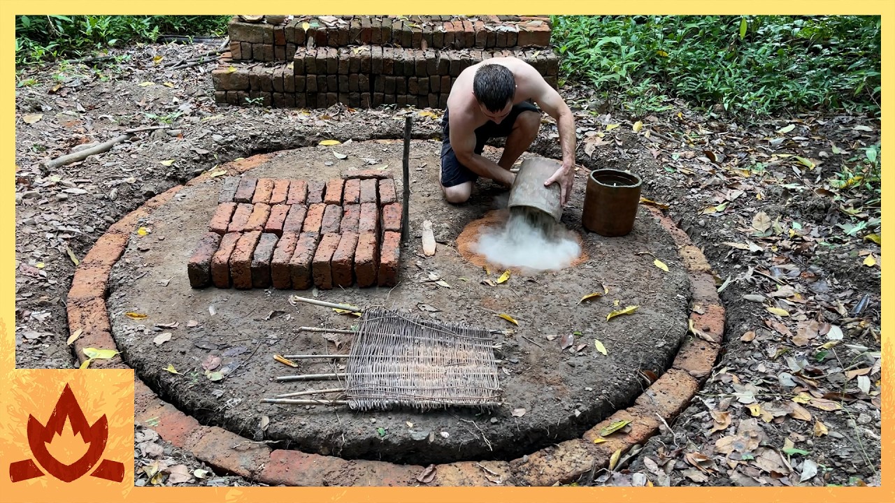 Primitive Technology: Wood ash & crushed terracotta mortar