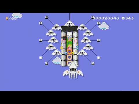 ♡ W4-2 Gooper Blooper Appears! ♥ by ♪☆Peachy★♪ - Super Mario Maker - No Commentary 1bo