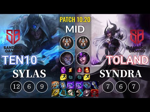 SB Ten10 Sylas vs SB TolanD Syndra Mid - KR Patch 10.20