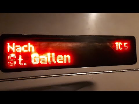 SBB Ansage Begrüssung IC5 nach St. Gallen (2019)