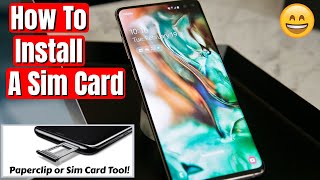 SamsungGalaxy S10 Sim Card Removal How to
