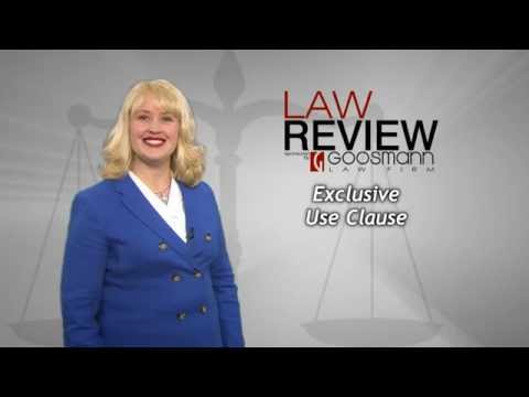 Negotiating the Best Deal: Exclusive Use Clause