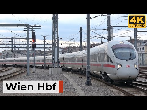 Wien Hbf 22.11.2025 - Internationaler Nachmittagsverkehr mit Railjets & ICE-Ankünften