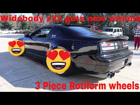Widebody 300zx gets new wheels [Rotiform KPS 3 Piece wheels]