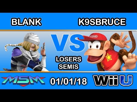 MSM 127 - Blank (Sheik) Vs. K9sbruce (Diddy Kong) Losers Semis - Smash 4