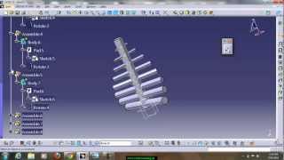 Catia v5 rotate pattern boolean operation