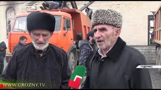 В Гудермесе приступили к восстановлению пострадавшей от пожара мечети