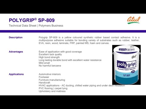 Polygrip Plus 909 sythetic rubber adhesive 1ltrs
