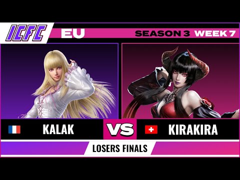 Kalak (Lili) vs KiraKira (Eliza) Losers Finals: ICFC EU Tekken 7 Season 3 Week 7