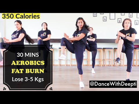 DWD119 - BURN Arm + Leg + Belly Fat - 30mins Aerobics Workout | Hrithik Mix #dancewithdeepti