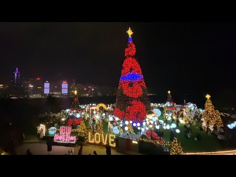 HONG KONG WINTERFEST 2023 | ART PARK WEST KOWLOON HK | ÁRVORE DE NATAL MAIS ALTA DE HK | JOY WANDERS