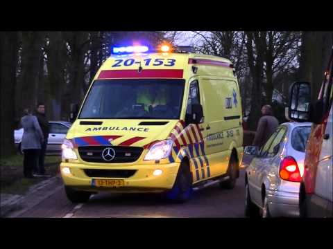 **Primeur** Prio 1/A1 **noodhulp 0408**  en 20-153 TP bij ongeval Hoofdstraat 's Gravenmoer