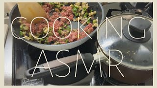 【ASMR】冷蔵庫を空っぽにするずぼら飯(ガパオライス風)