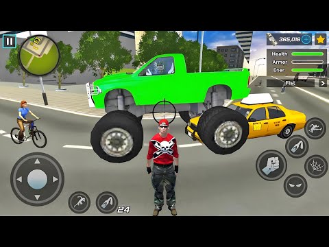 Grand Action Simulator Monster Truck Driving in Vegas City - Android Gameplay