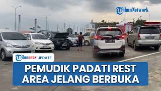 Rest Area 19A Klaten Diguyur Hujan Gerimis Jelang Berbuka, Intensitas Pemudik Meningkat di Lokasi